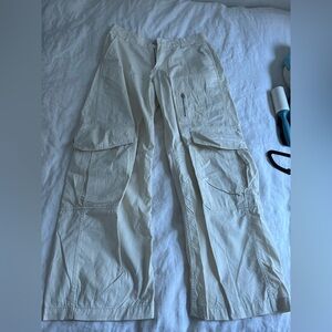 Women’s Cream Cargo Pants